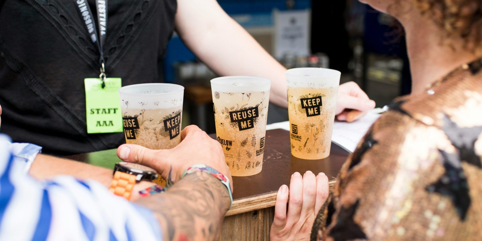 Small drinks bar at event in Mayflower Park, southampton